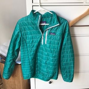 Turquoise Patagonia jacket